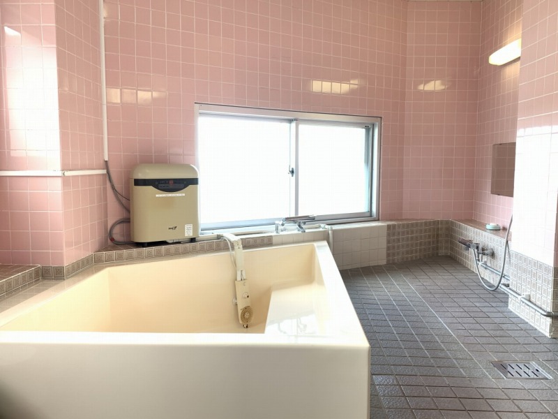 沖の島にある民宿旅館おきのしま浴室案内